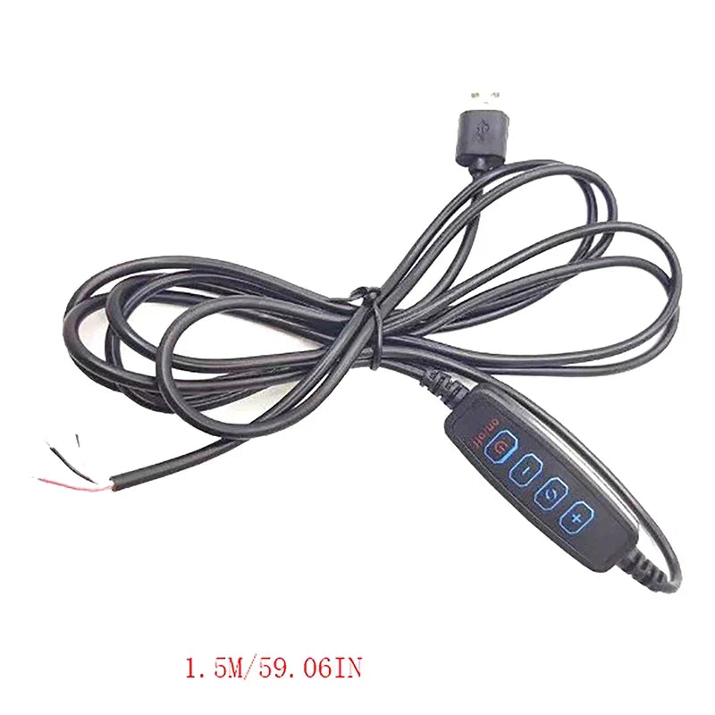 USB 5V LED CCT Dimmer 4-Key Controller 2CH Bicolor Light Switch