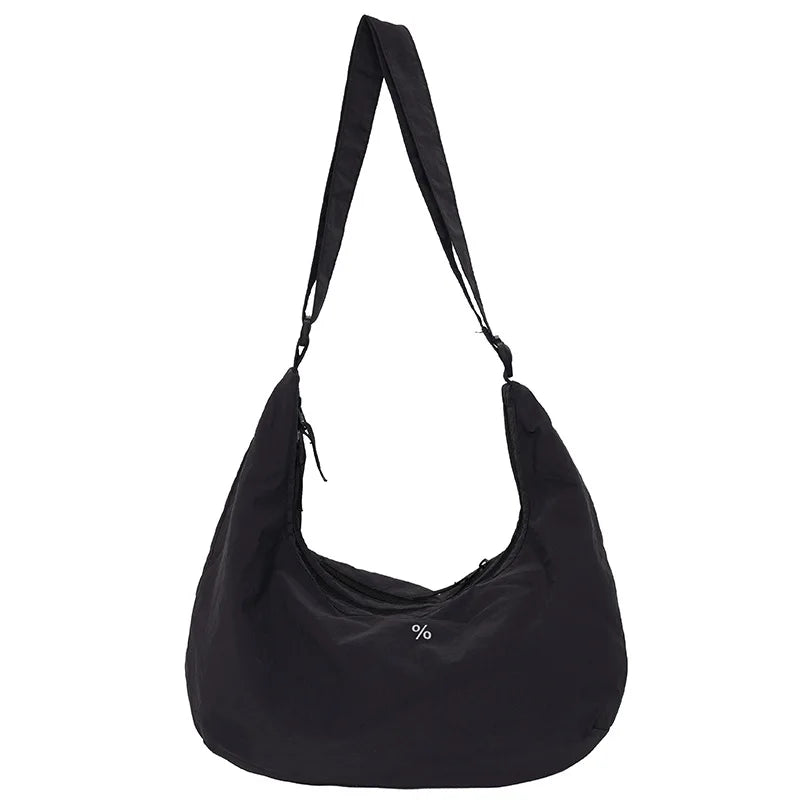 Japanese Nylon Dumpling Bag – Unisex Lightweight Crossbody