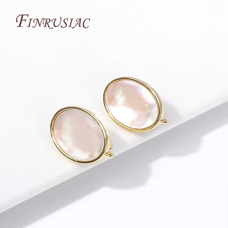 18K Gold Plated Shell Earring Hooks & Clasps | DIY Jewelry Findings