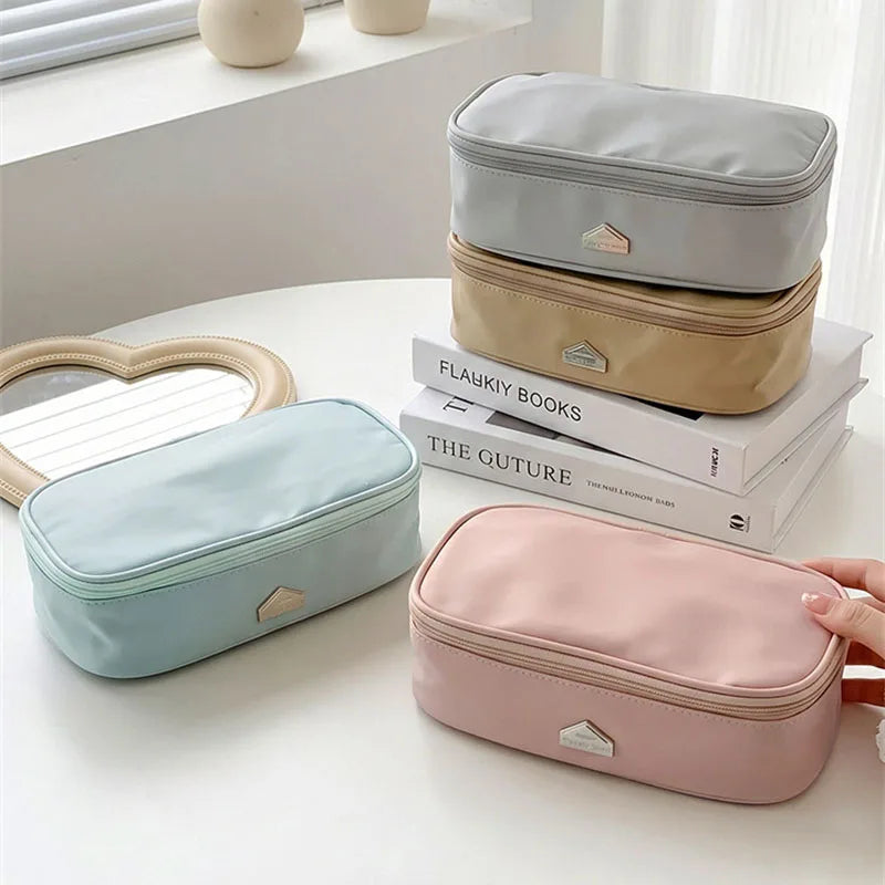 Waterproof PU Makeup Organizer Bag | Large Travel Toiletry Bag