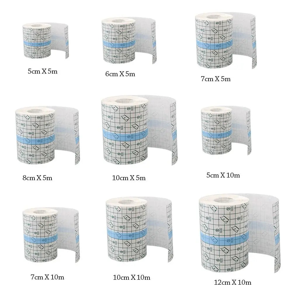 Waterproof Transparent PU Film Adhesive Bandage Tape Roll