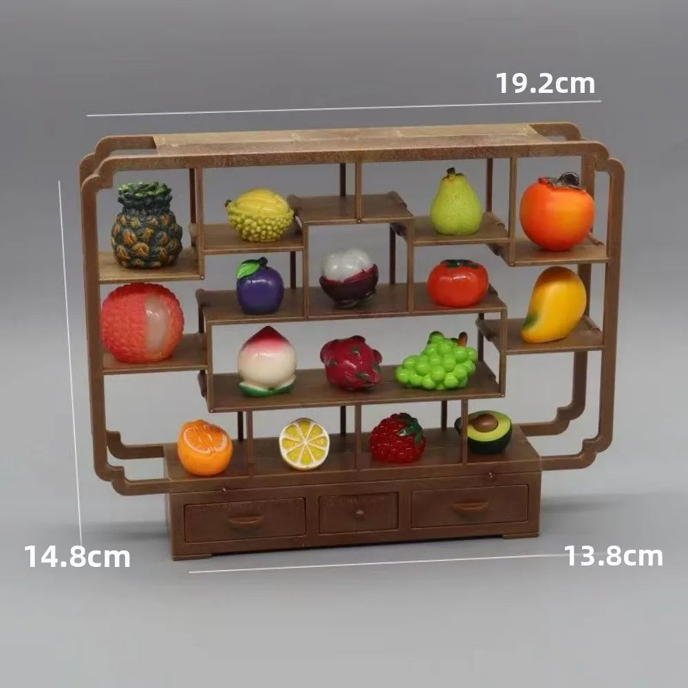 Miniature Dollhouse Shelf Rack – 1:6 & 1:12 Scale DIY Accessory