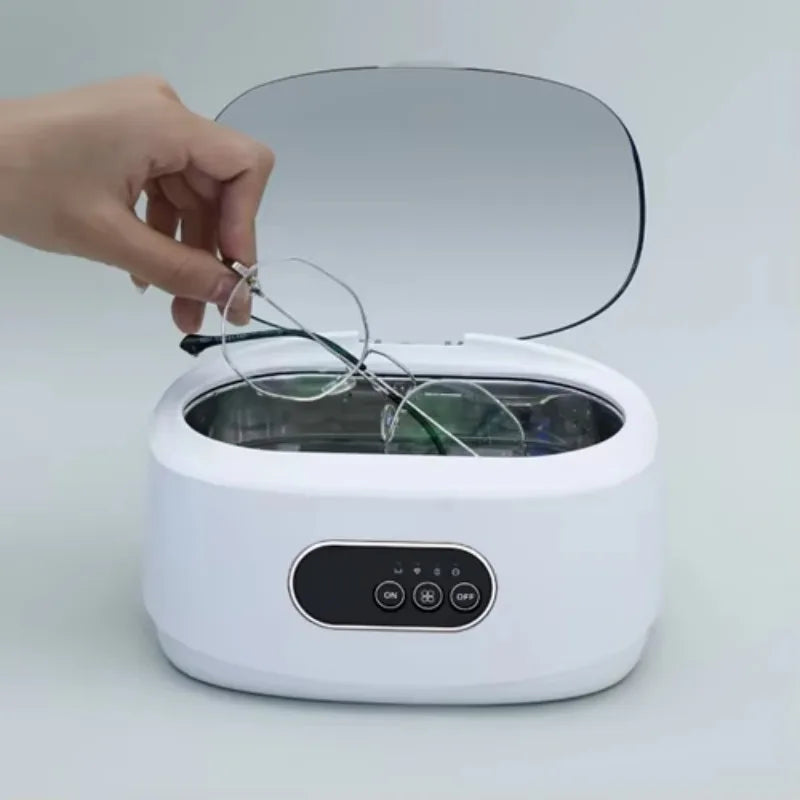 Ultrasonic Cleaner 0.66L Stainless Steel 46kHz Digital Timer