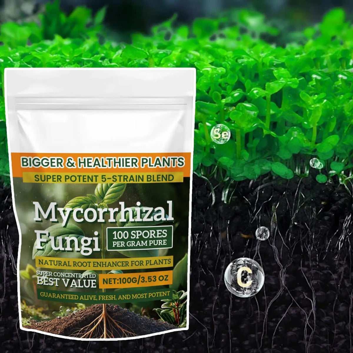 Plant Root Nutrient Growth Enhancer Powder 3.5oz Fertilizer