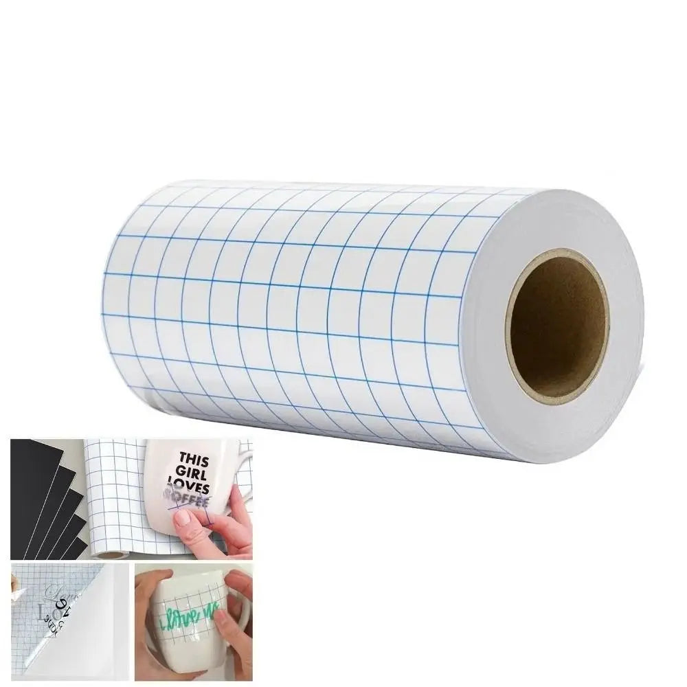 Transparent Transfer Tape Roll – Grid Positioning Lettering Film