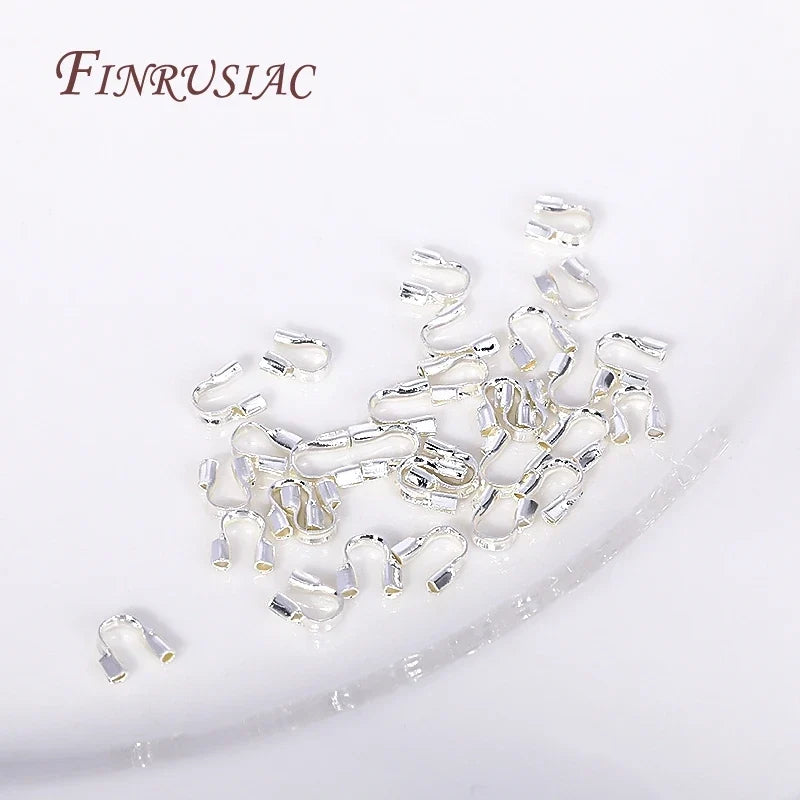 100Pcs 18K Gold Plated Wire Guardian Protectors U Shape Loops