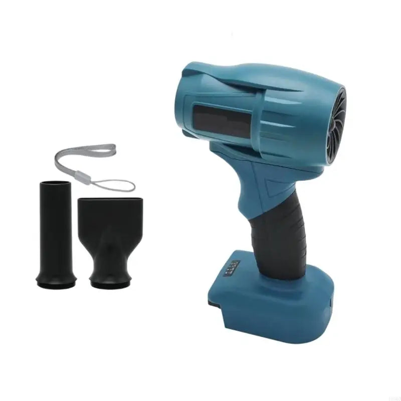 Brushless Cordless Blower 380W – Dual Nozzles & Display