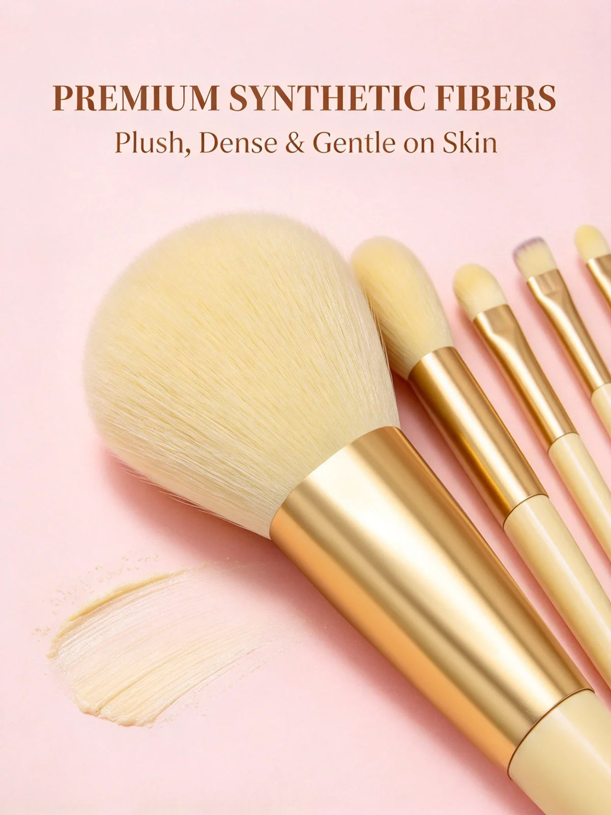Nixie 18-Piece Makeup Brush Set – Powder, Blush & Eye Shadow