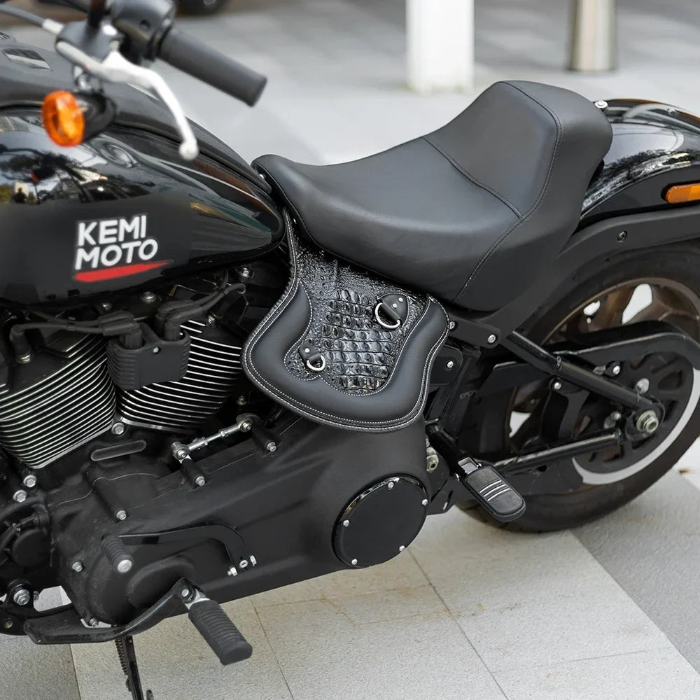 Motorcycle PU Leather Heat Shield Saddle Deflector – Universal Fit