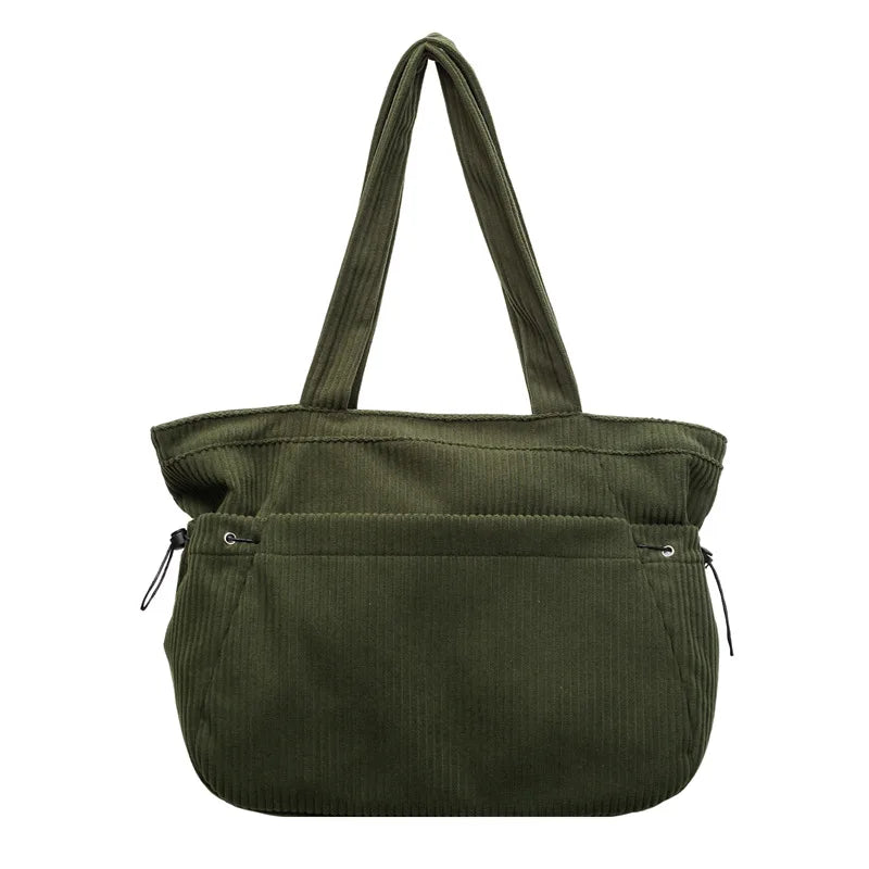 Women's Large Capacity Corduroy Tote Shoulder Bag | Nixie