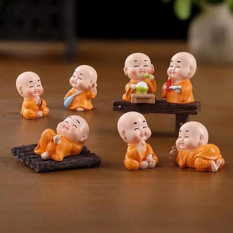 Mini Monk Resin Figurine | Zen Garden & Terrarium Decor
