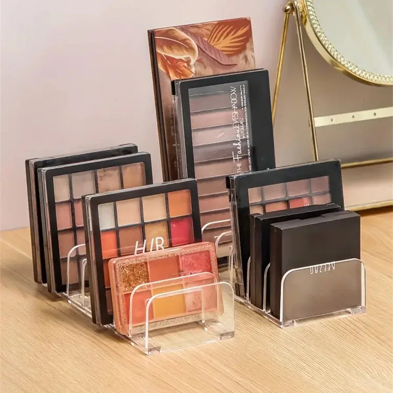 Acrylic Eyeshadow Palette Organizer – 7-Slot Makeup Storage Rack