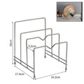 Stainless Steel Cutting Board & Pot Lid Holder Organizer