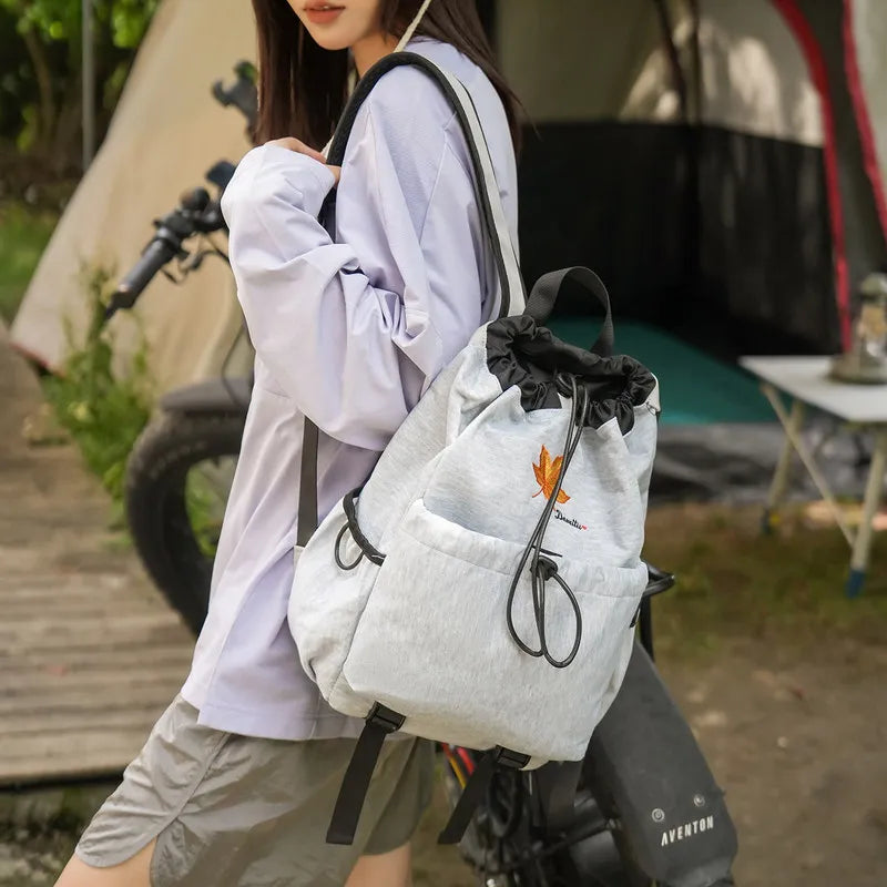 Korean Badminton Racket Drawstring Backpack | Large Capacity