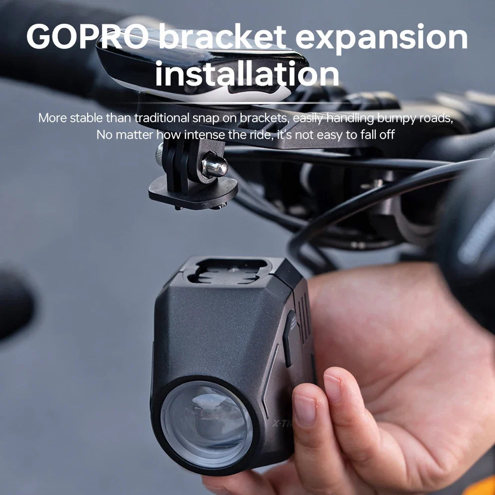 X-TIGER 1600 Lumen Bike Light | IP66 USB-C Headlamp + Remote
