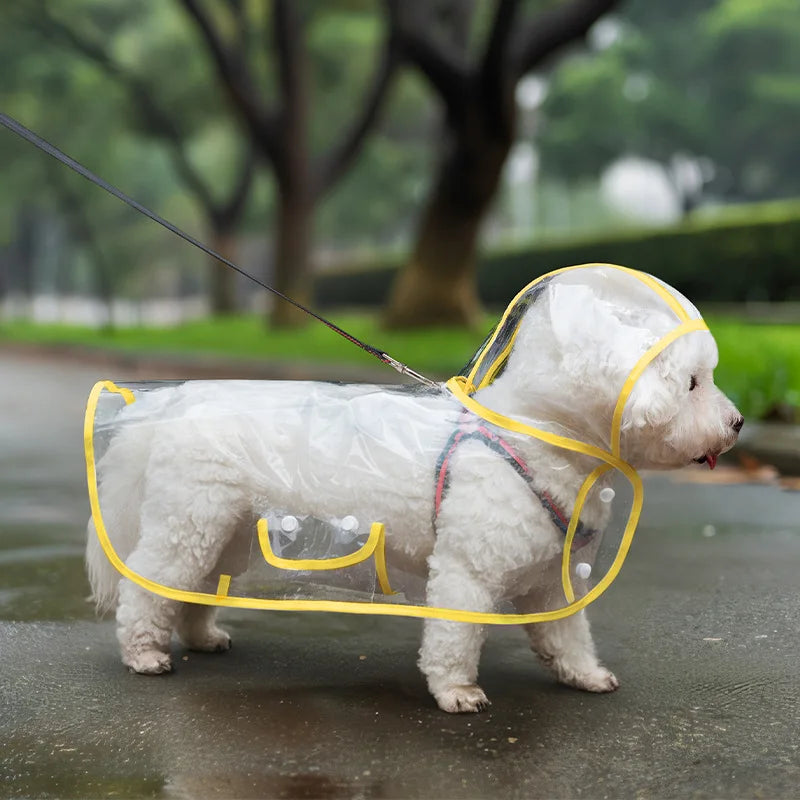Transparent Waterproof Dog Raincoat – 7 Sizes | Nixie