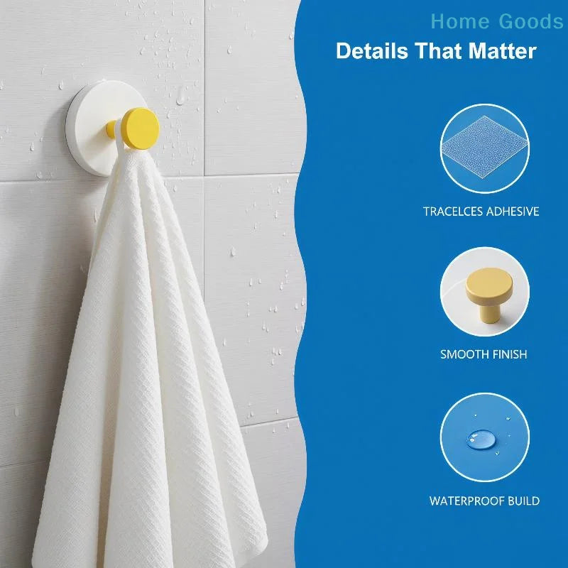 Colorful No-Drill Suction Cup Wall Hooks – Waterproof & Reusable