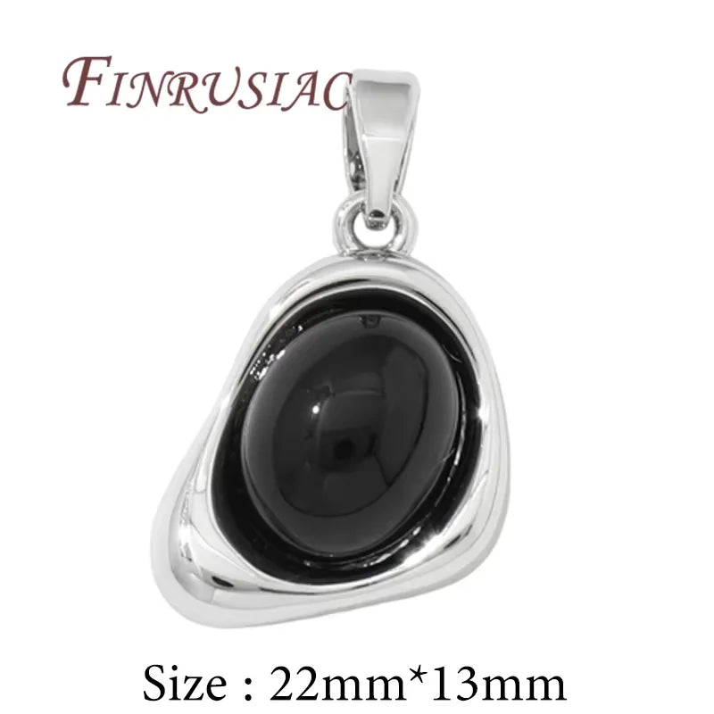 18K Gold Plated Natural Stone Charms – DIY Jewelry Pendants