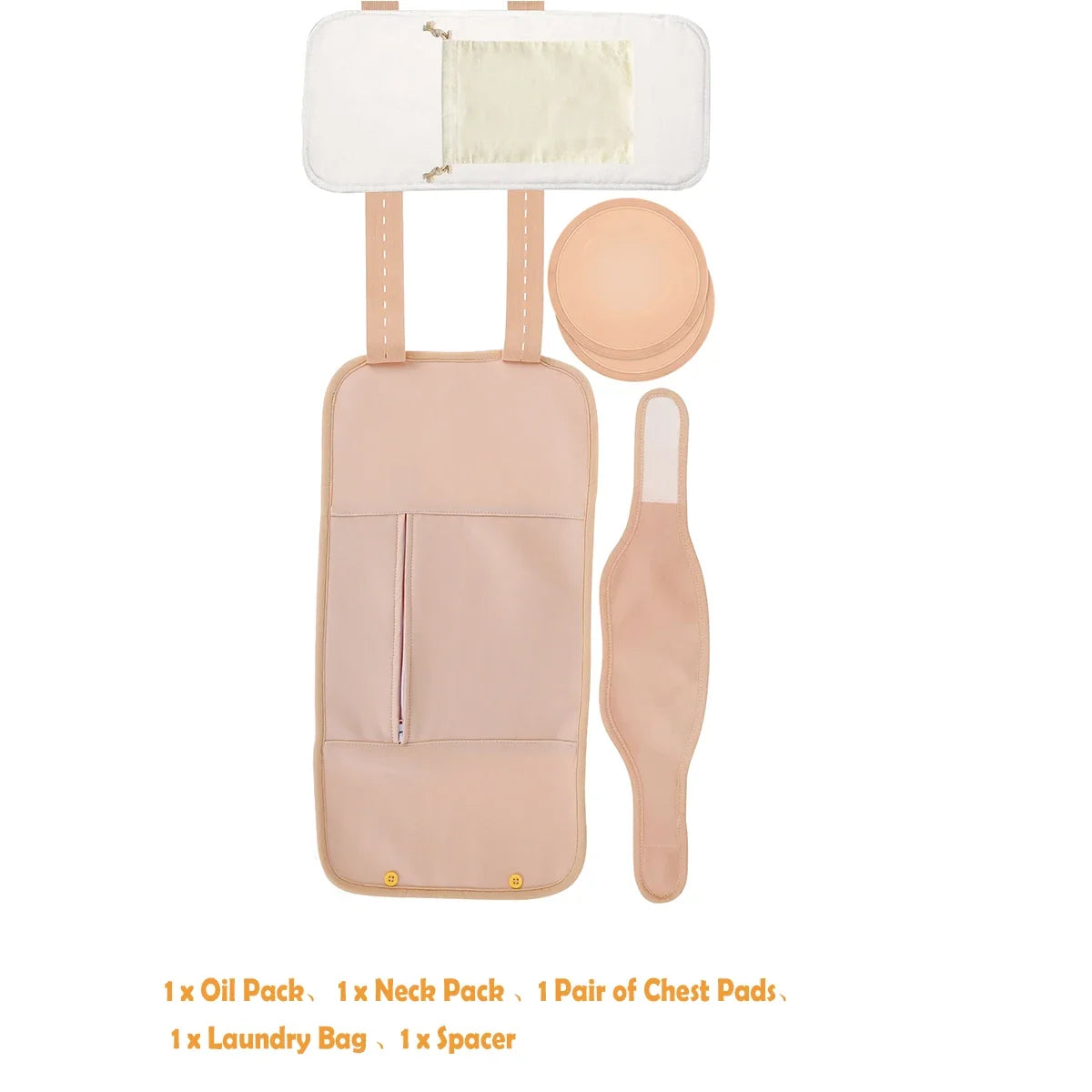 Reusable Castor Oil Pack Wrap Kit – Adjustable Waist & Neck