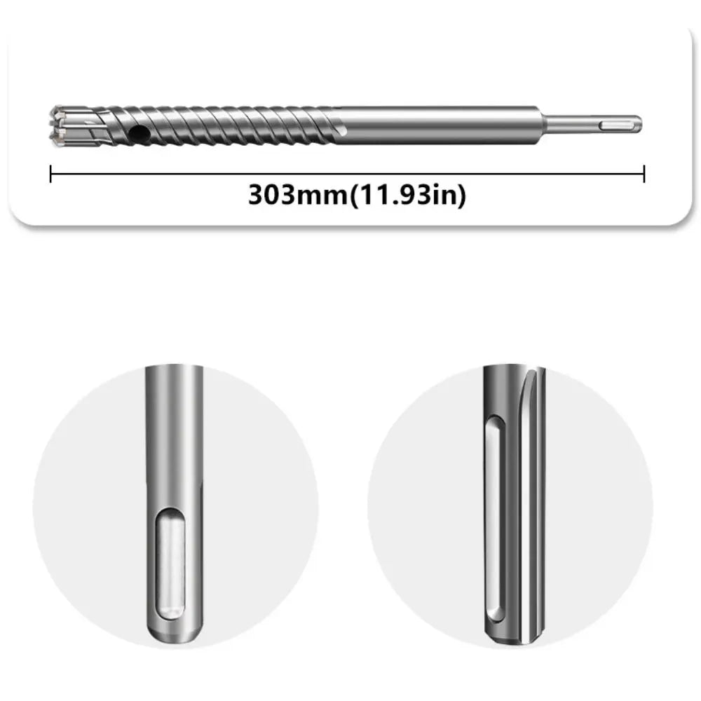 SDS-Plus Carbide Rebar Drill Bit – 8-Blade 303mm