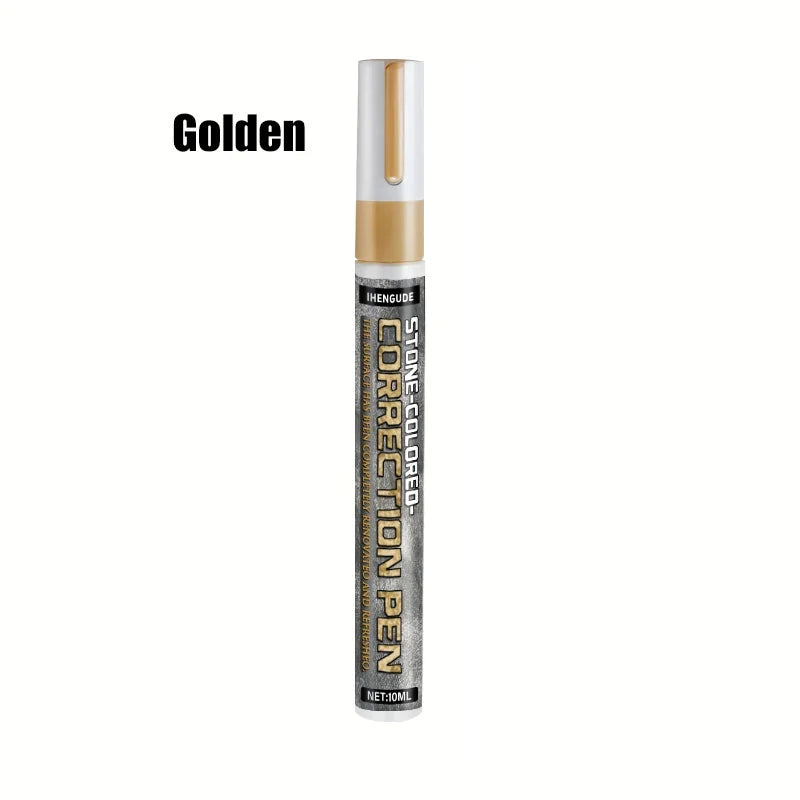Golden Tombstone Marker Pen – Oil-Based Fine Tip for Stone & Granite