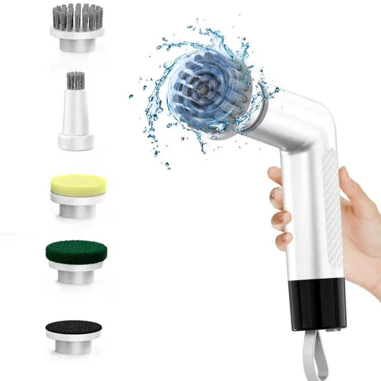 S3 4-in-1 Cordless Electric Spin Scrubber | Battery Display