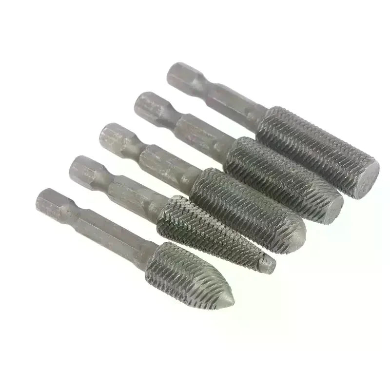 5-Piece Tungsten Carbide Rotary Burr Die Grinder Bit Set