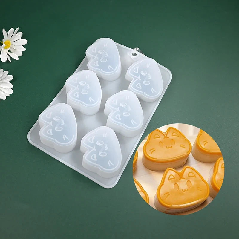 3D Cat Silicone Mold – Chocolate, Cake & Dessert Bakeware