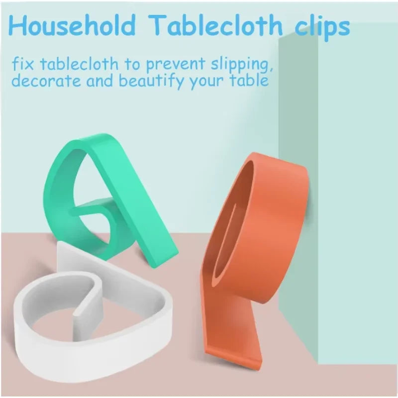 Plastic Tablecloth Clips Anti-Slip Table Cover Clamps Set of 3