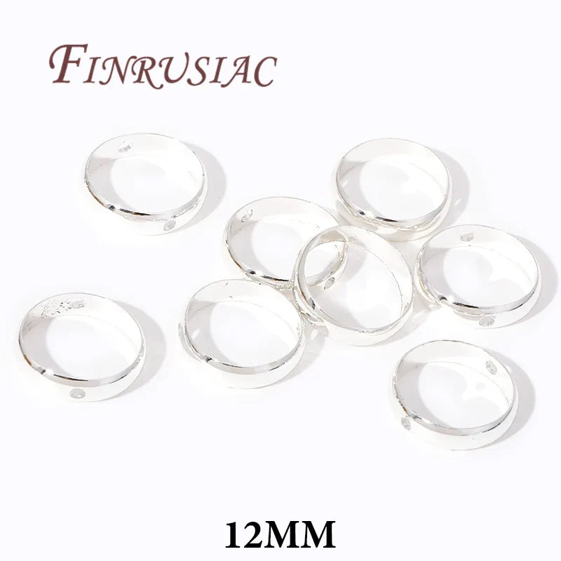 Brass Circle Frame Spacer Beads – 14K/18K Gold Plated DIY