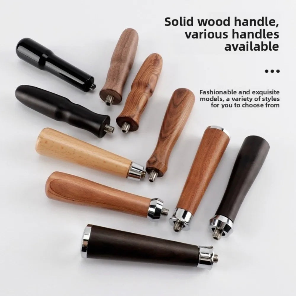 M10 Revolving Solid Wood Portafilter Handle 51/53/58mm