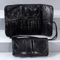 10-Slot Foldable Waterproof Makeup Brush Bag Travel Organizer