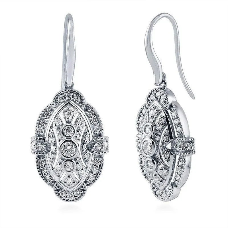 Women's Crystal Necklace Earrings Ring Set – Bridal Jewelry Gift