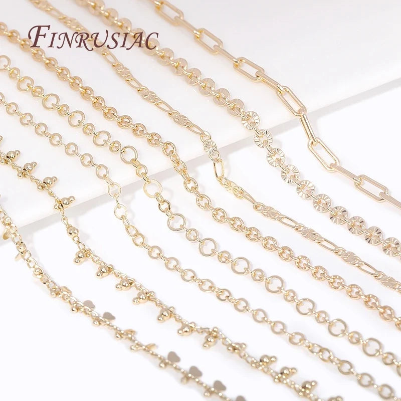 14K Gold Plated Bulk Cable Chain Spool – DIY Jewelry Making