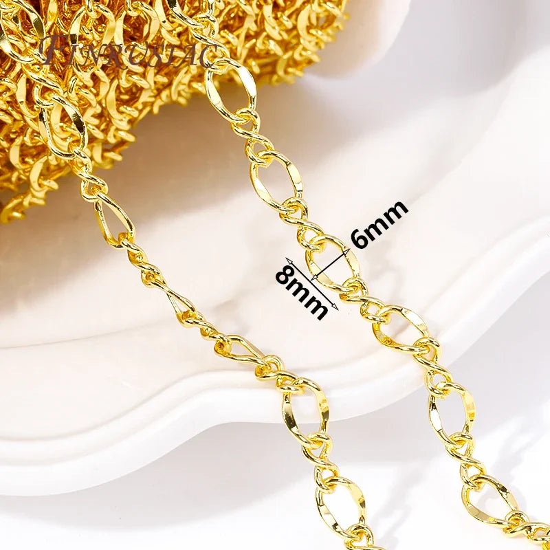 18K Gold Plated Brass Chains Bulk – DIY Jewelry Findings