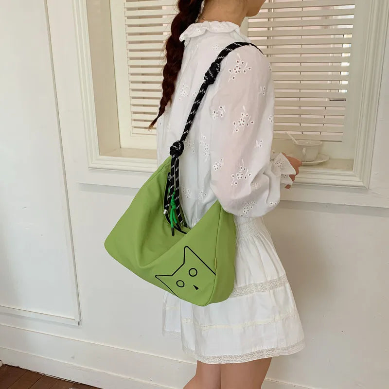 Women's Color-Block Embroidered Canvas Crossbody Bag | Nixie