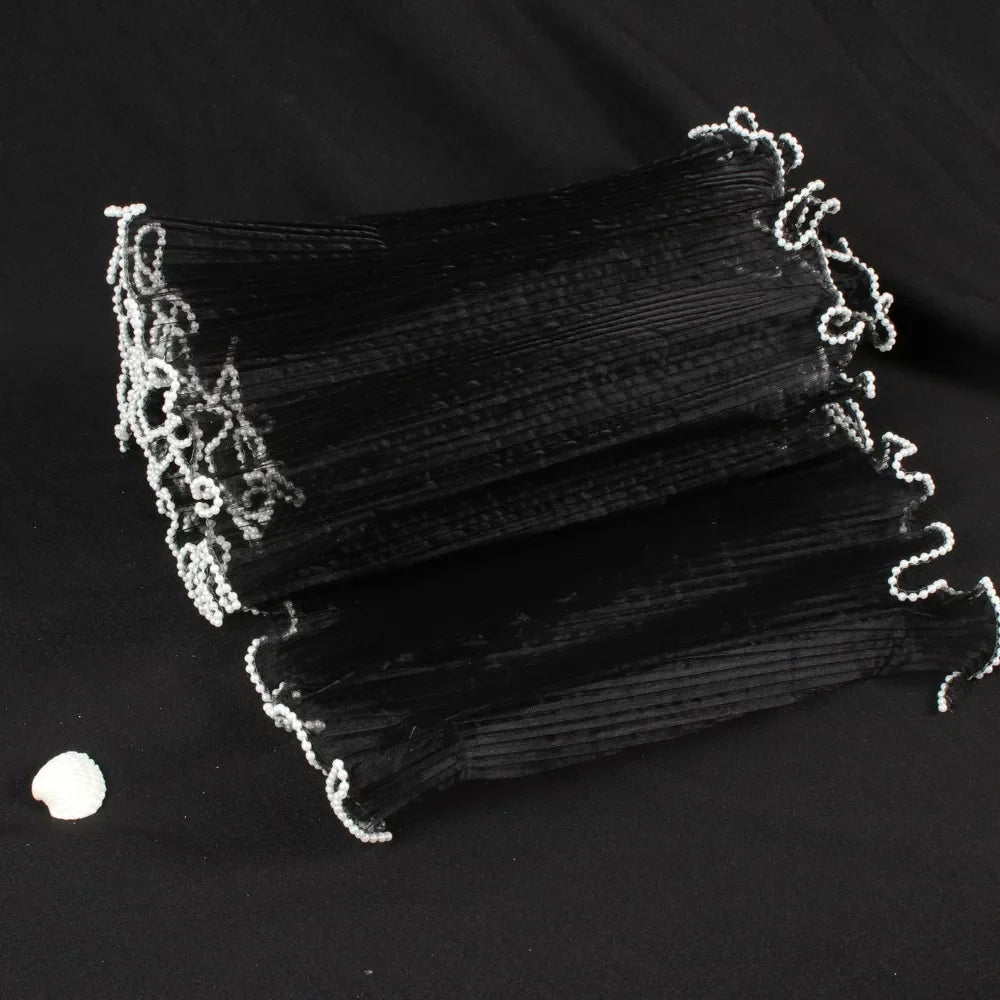 Pearl Wave Lace Mesh Flower Wrapping Yarn 28cm x 4 Yards
