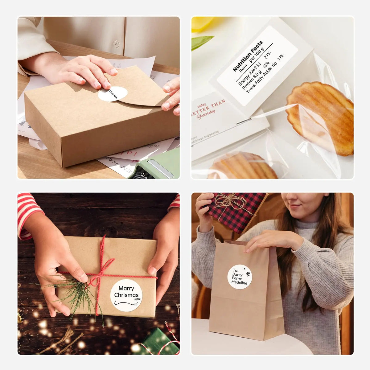 Marklife Thermal Label Rolls – Waterproof Self-Adhesive Stickers