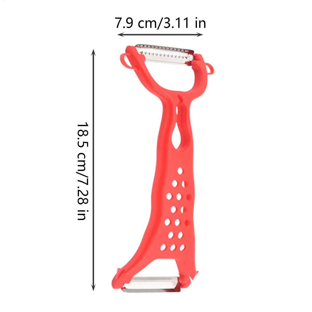 Stainless Steel Double Head Vegetable Peeler & Grater Tool