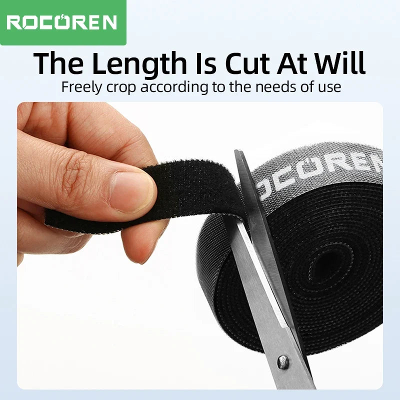 Rocoren Tearable Cable Ties USB Wire Organizer & Winder