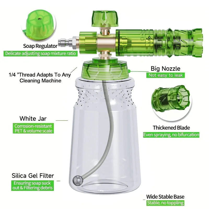 Snow Foam Lance Car Wash Spray Gun | Adjustable High Pressure