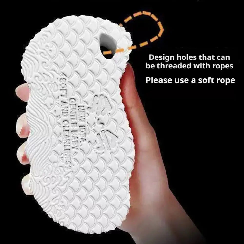 3D Exfoliating Bath Sponge for Kids & Adults – All Skin Types