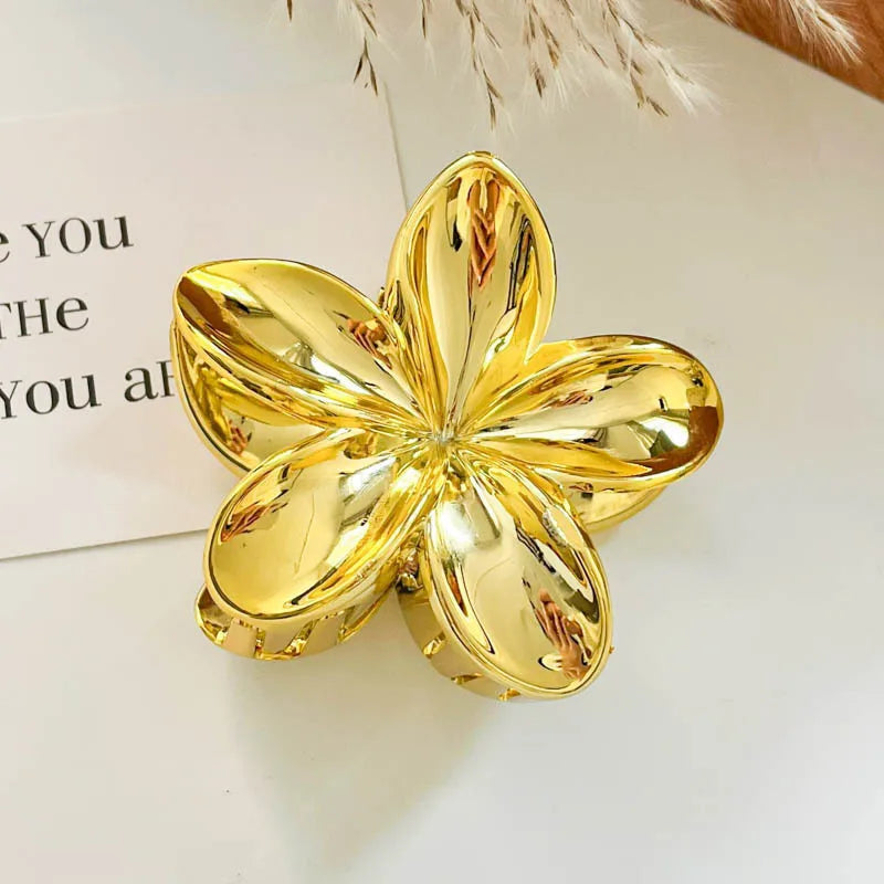 Korean Hawaiian Gradient Flower Hair Claw Clip for Women