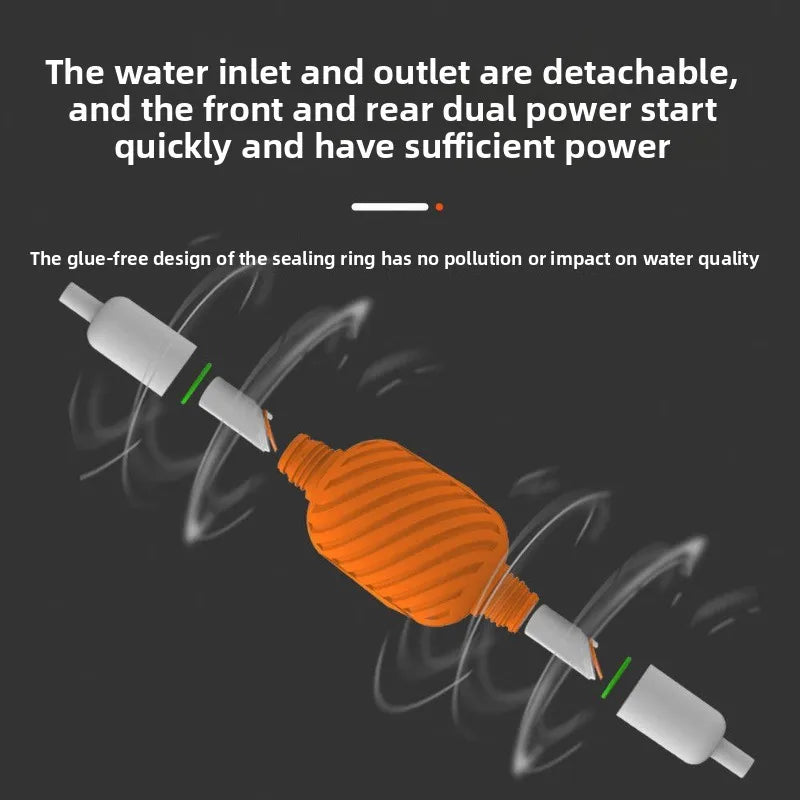 Aquarium Gravel Vacuum Manual Water Changer for Fish Tanks 20–40cm