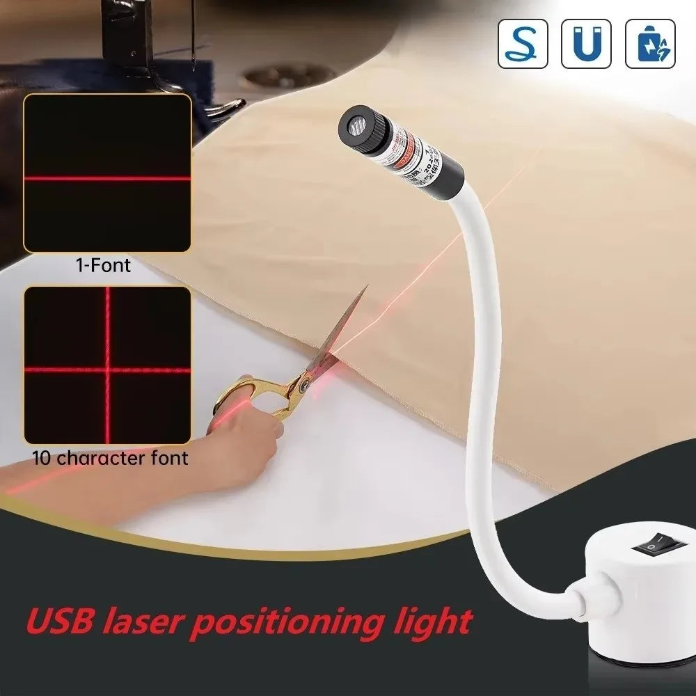 Magnetic Quilting Laser Light – USB Sewing Guide Dot Cross Line