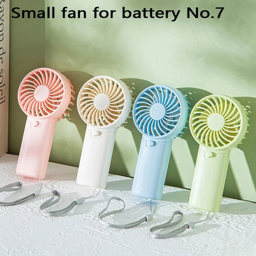 Handheld Mini Fan with Wristband – Portable Desktop Fan