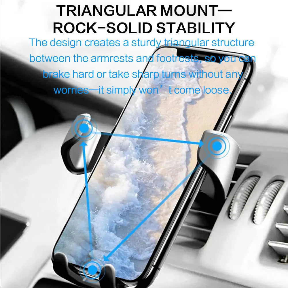 STONEGO Gravity Car Phone Mount – Air Vent Clip 360° Holder
