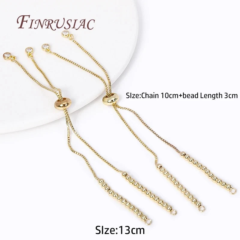 18K Gold Plated Box Chain DIY Bracelet & Necklace Component