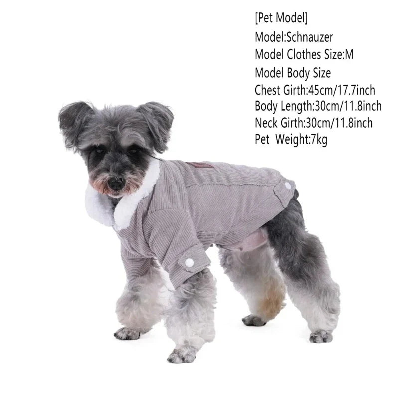 Fleece Warm Dog Jacket Coat for Small & Medium Dogs & Cats