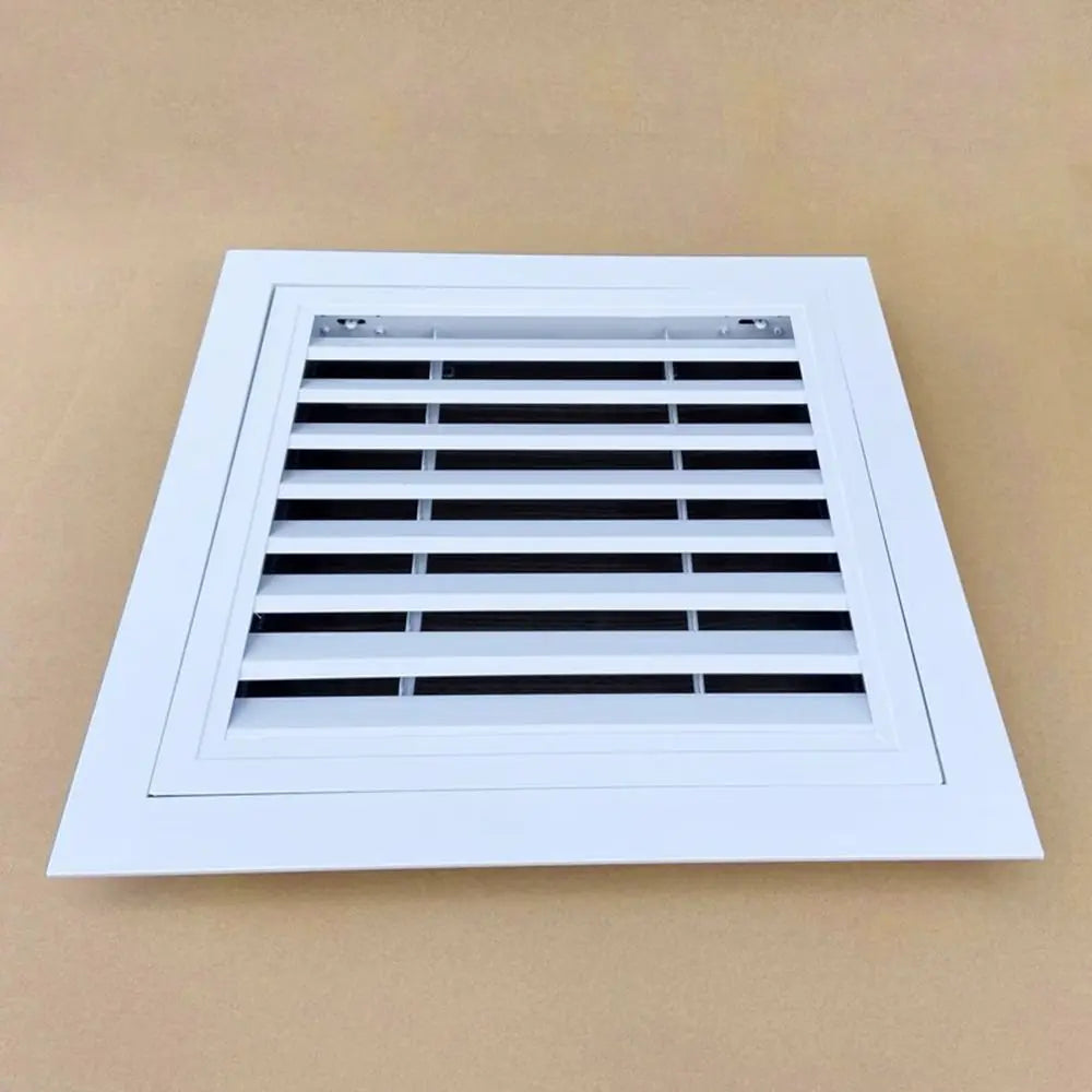 Aluminum Square Air Vent Grille White Gable Vent with Mesh Screen